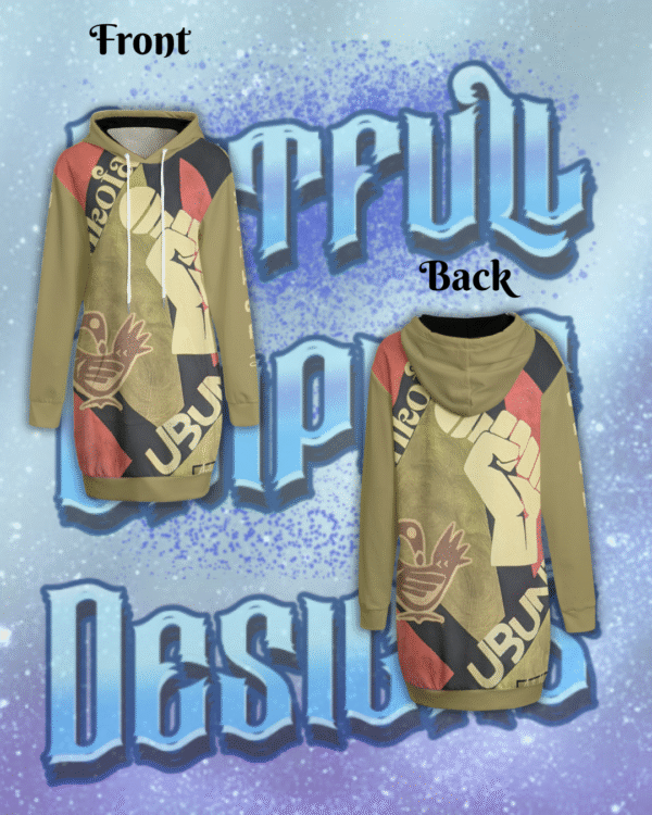 Urgent Message Women's long hoodie|tan