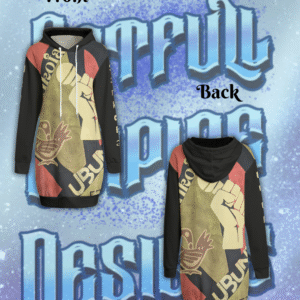 Urgent Message Women's Long Hoodie black