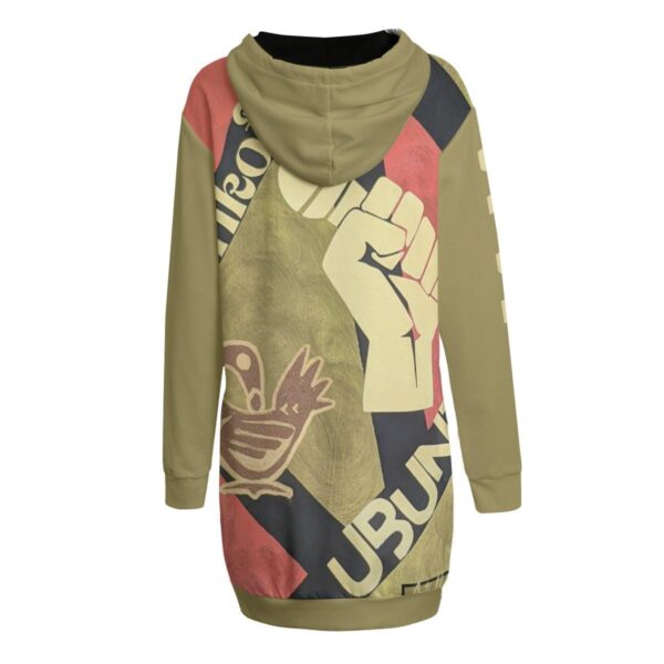 Urgent Message Women's long hoodie|tan - Image 3
