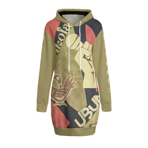 Urgent Message Women's long hoodie|tan - Image 2