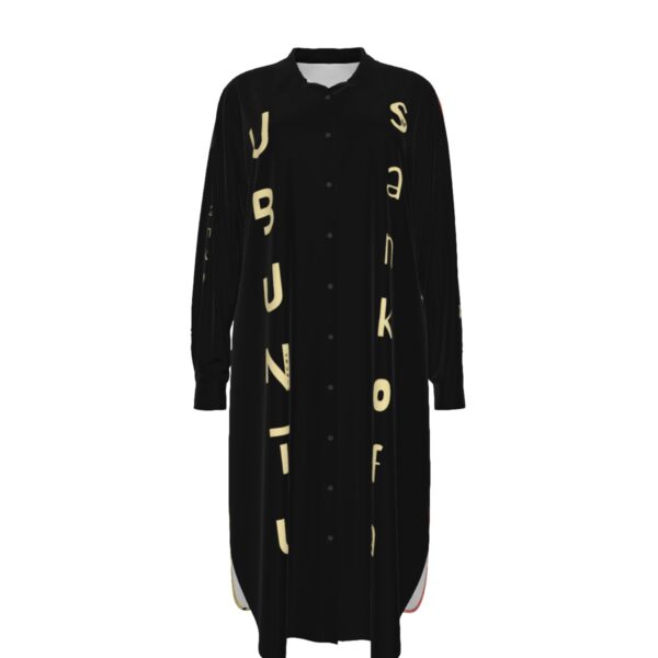 Urgent Message Long Shirt Dress - Image 2