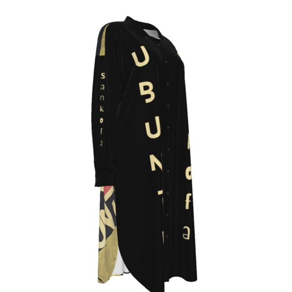 Urgent Message Long Shirt Dress - Image 4