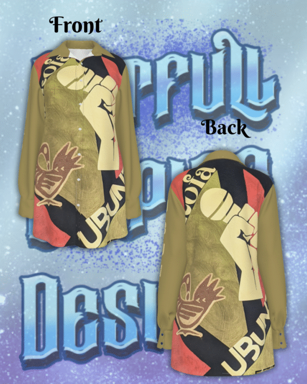 Urgent Message Women's Long Shirt|tan