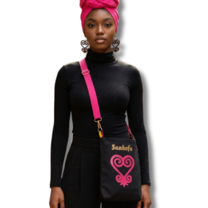 Sankofa Kente Print Crossbody Bag