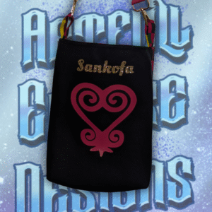 Sankofa Kente Print Crossbody Bag