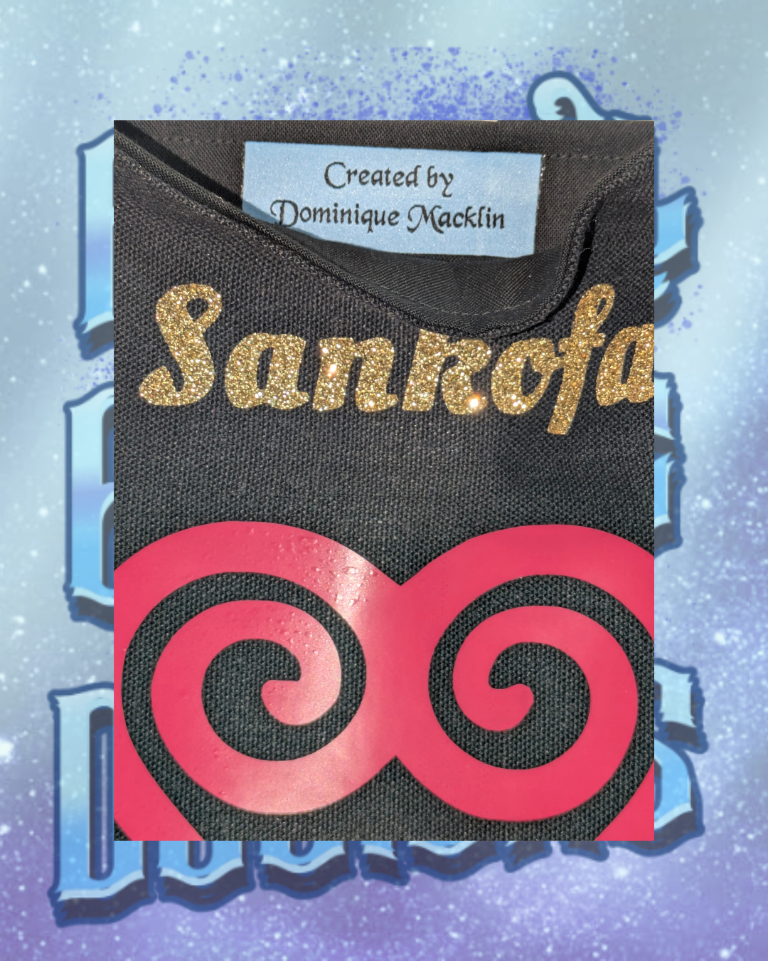 Sankofa Kente Print Crossbody Bag - Image 3