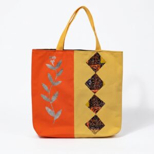 Two-Tone Sankofa Vine Tote
