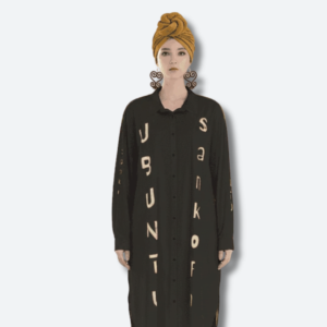 Urgent Message Long Shirt Dress